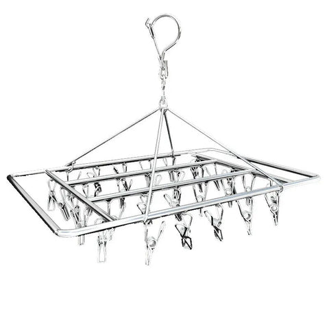 30/40/55 Pegs Stainless Steel Laundry Sock Underwear Clothes Dryer Rack Hanger - 40Pegs