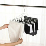 30/40/55 Pegs Stainless Steel Laundry Sock Underwear Clothes Dryer Rack Hanger - 40Pegs
