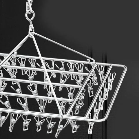 30/40/55 Pegs Stainless Steel Laundry Sock Underwear Clothes Dryer Rack Hanger - 40Pegs