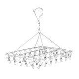 30/40/55 Pegs Stainless Steel Laundry Sock Underwear Clothes Dryer Rack Hanger - 40Pegs