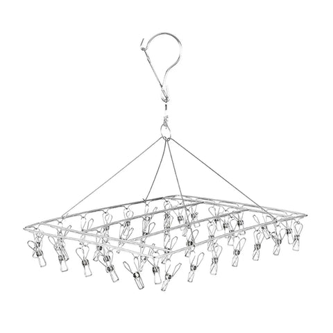 30/40/55 Pegs Stainless Steel Laundry Sock Underwear Clothes Dryer Rack Hanger - 40Pegs