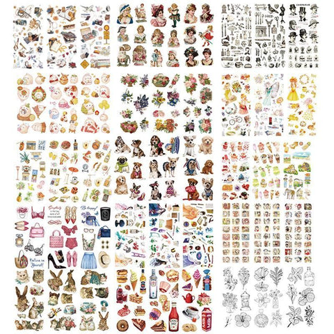 15-Style Creative Student Graffiti Sticker Set Small Fresh Sticker - F-Rabbit