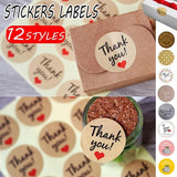UP TO 80PCS Stickers Labels Thank You Stickers Gift Wrapping Craft Scrapbook DIY - 16*5PCS Style 2