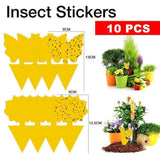 10X Dual Sided Sticky Trap Insect Killer Whitefly Thrip Fruit Fly Gnat - Butterfly 30PCS