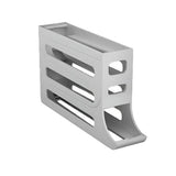Automatic Scrolling Egg Holder 2/4-Tier Storage Box Container for Refrigerator - Grey (4-Tier)