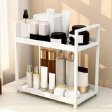 Multi-layer Cosmetic Storage Rack Desktop Organizer for Bathroom Dormitory Use - Black
