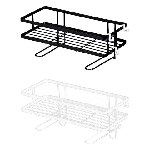 Storage Rack 1Tier Space Saver Over The Toilet Steel Bathroom Shelf Organizer - White
