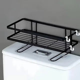 Storage Rack 1Tier Space Saver Over The Toilet Steel Bathroom Shelf Organizer - White