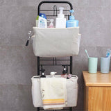 Hanging Bedside Storage Caddy with Pockets for Bunk Bed Dorm Couch Organizing - Navy