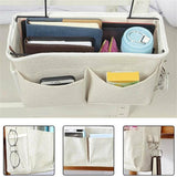 Hanging Bedside Storage Caddy with Pockets for Bunk Bed Dorm Couch Organizing - Navy