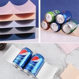 Fridge Organiser Wine Beer Stacking Bottle Rack Kitchen Space Saving Can Holder - Dark Blue