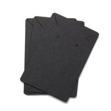 40pcs Jewellery Display Cards Necklace Earring Holder Kraft Paper 6x9cm - Black
