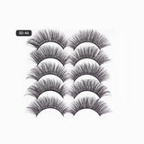 5 Pairs 3D Thick Mink Fake False Eyelashes Natural Long Wispy Makeup Lashes Au - 3D-55
