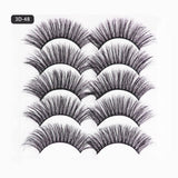 5 Pairs 3D Thick Mink Fake False Eyelashes Natural Long Wispy Makeup Lashes Au - 3D-55