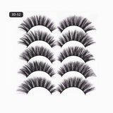 5 Pairs 3D Thick Mink Fake False Eyelashes Natural Long Wispy Makeup Lashes Au - 3D-55