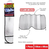Car Windscreen Sun Shade Heat Reflective Windshield Front Rear Window Uv Block - 140*70