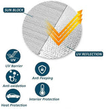 Car Windscreen Sun Shade Heat Reflective Windshield Front Rear Window Uv Block - 140*70