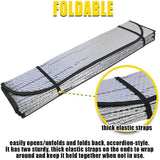 Car Windscreen Sun Shade Heat Reflective Windshield Front Rear Window Uv Block - 140*70