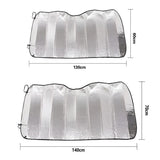 Car Windscreen Sun Shade Heat Reflective Windshield Front Rear Window Uv Block - 140*70