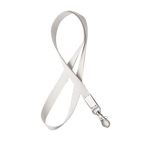 Neck Strap with Clip for ID Badge Name Tag Card Holder Lanyard - Beige Grey