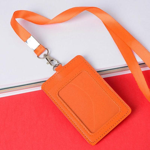Neck Strap with Clip for ID Badge Name Tag Card Holder Lanyard - Dark Green