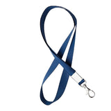 Neck Strap with Clip for ID Badge Name Tag Card Holder Lanyard - Navy Blue
