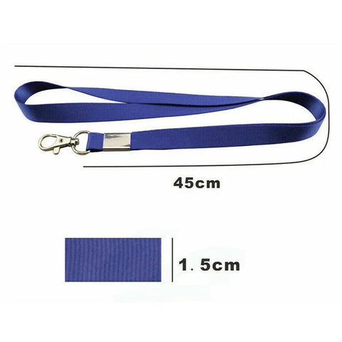 Neck Strap with Clip for ID Badge Name Tag Card Holder Lanyard - Orange