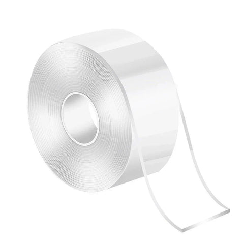 Double Sided Nano Tape Transparent Reusable Adhesive Gel Grip for Home Office - 5cm*1m*1mm (1 Unit)