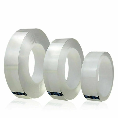 Double Sided Nano Tape Transparent Reusable Adhesive Gel Grip for Home Office - 5cm*1m*2mm (1 Unit)