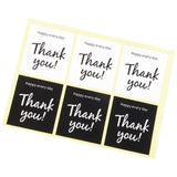 UP TO 80PCS Stickers Labels Thank You Stickers Gift Wrapping Craft Scrapbook DIY - 6*5PCS Style 13