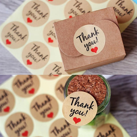 UP TO 80PCS Stickers Labels Thank You Stickers Gift Wrapping Craft Scrapbook DIY - 12*5PCS Style 6