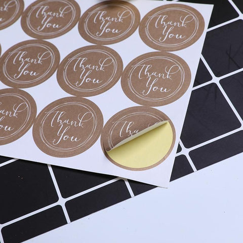 UP TO 80PCS Stickers Labels Thank You Stickers Gift Wrapping Craft Scrapbook DIY - 12*5PCS Style 7