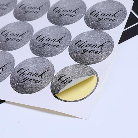UP TO 80PCS Stickers Labels Thank You Stickers Gift Wrapping Craft Scrapbook DIY - 12*5PCS Style 7
