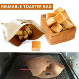 10-50Pcs Reusable Gluten-Free Toaster Bags for Sandwich Toasting - 10PCS