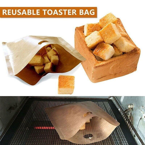 10-50Pcs Reusable Gluten-Free Toaster Bags for Sandwich Toasting - 10PCS