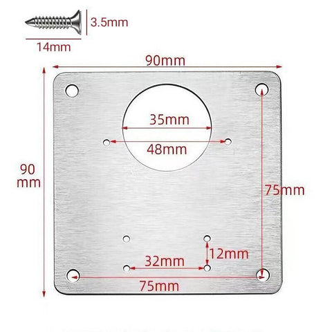 Hinge Repair Plate Rust Resistant Steel Furniture Cupboard Repair Mount Tool - 1SET
