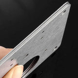 Hinge Repair Plate Rust Resistant Steel Furniture Cupboard Repair Mount Tool - 1SET