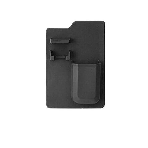 Silicone Shower Toothbrush Holder Bathroom Storage Rack for Razor and Toothpaste - Black