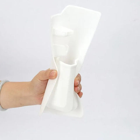 Silicone Shower Toothbrush Holder Bathroom Storage Rack for Razor and Toothpaste - Black