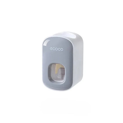 Ecoco Wall Mount Auto Ands Free Toothpaste Dispenser Automatic Toothpaste Squeez - Grey