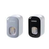 Ecoco Wall Mount Auto Ands Free Toothpaste Dispenser Automatic Toothpaste Squeez - Grey