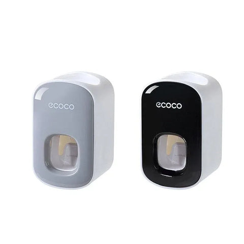 Ecoco Wall Mount Auto Ands Free Toothpaste Dispenser Automatic Toothpaste Squeez - Grey