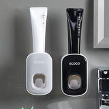 Ecoco Wall Mount Auto Ands Free Toothpaste Dispenser Automatic Toothpaste Squeez - Grey