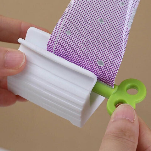 3X Toothpaste Squeezer Bathroom Tube Easy Stand Dispenser Rolling Holder Seat