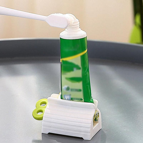 3X Toothpaste Squeezer Bathroom Tube Easy Stand Dispenser Rolling Holder Seat