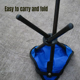 Folding Portable Beach Chair Fishing Stool Outdoor Lightweight Camping Chair - Red