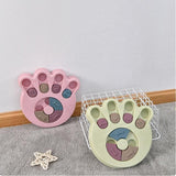 Dog Treat Dispenser Food Puzzle Toy Interactive Training Feeder Pet Supply Bowl - Hexagon-Green