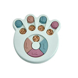 Dog Treat Dispenser Food Puzzle Toy Interactive Training Feeder Pet Supply Bowl - Hexagon-Green