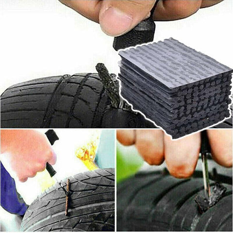 50× Tyre Repair Plugs Car Tire Puncture Recovery Tyre Tubeless Seal Plugs Strip