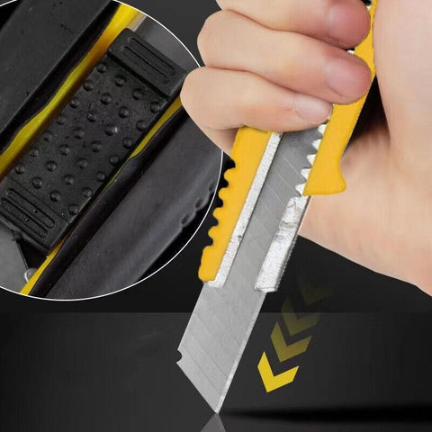Heavy Duty Box Cutter Pack Snap Off Retractable Blade Long Last Hand Craft Tool - Sealed 1PC